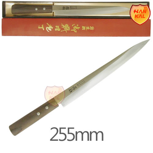 비룡 사시미 255mm 우(右) 대(大)*비룡상표가 海龍으로 바뀌었습니다(손잡잎플라스틱입니다.)